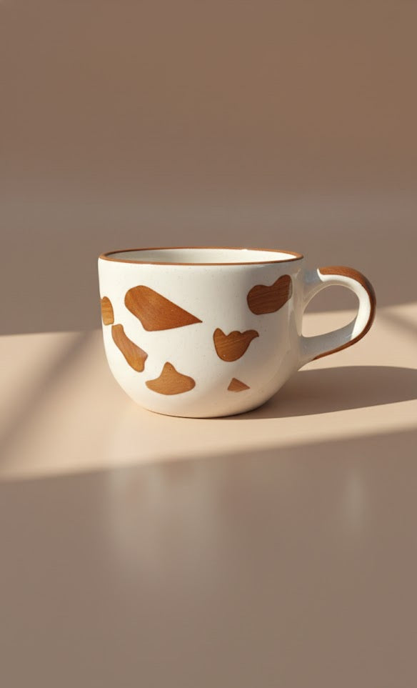 Handcrafted Ceramic Dog Surprise Mug | Cute Animal Inside Coffee & Tea Mug | Aesthetic Stoneware Mug