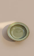 Handcrafted Sage Green Ceramic Pasta Bowl | Minimal Glazed Serving Bowl